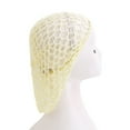 thumbnail image 2 of Womens Crochet Hair Net Headband Thick Thin Hair Cover For Sleep Ornament, 2 of 4