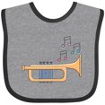 thumbnail image 3 of Inktastic Trumpet Marching Band Musician Boys or Girls Baby Bib, 3 of 4
