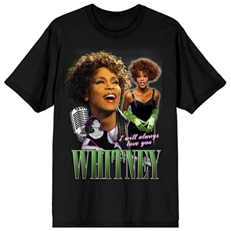 【希少】00s old Whitney Houston Tシャツ ブラック Whitney Houston I Will Always Love You Screen Print Men's Black T
