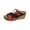 Red, variant on NOKIO Women's Orthopedic Sandals Arch Support Slip-On Wedge Buckle Strap Dressy Beach Slides Summer 2025 Comfortable Walking Shoes for Outdoor Activities & Casual Outings
