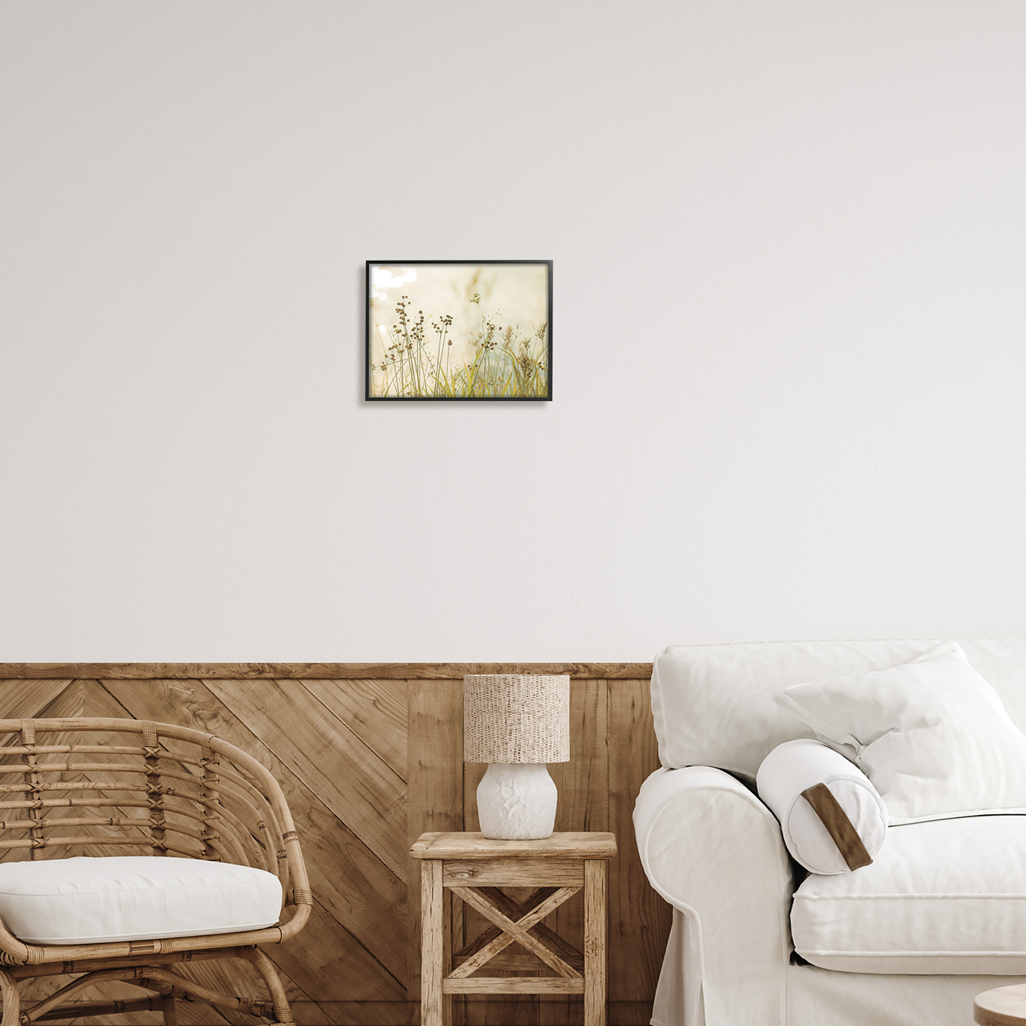 Stupell Industries Rural Country Grasses Botanical & Floral Photography Black Framed Art Print Wall Art, 14 x 11