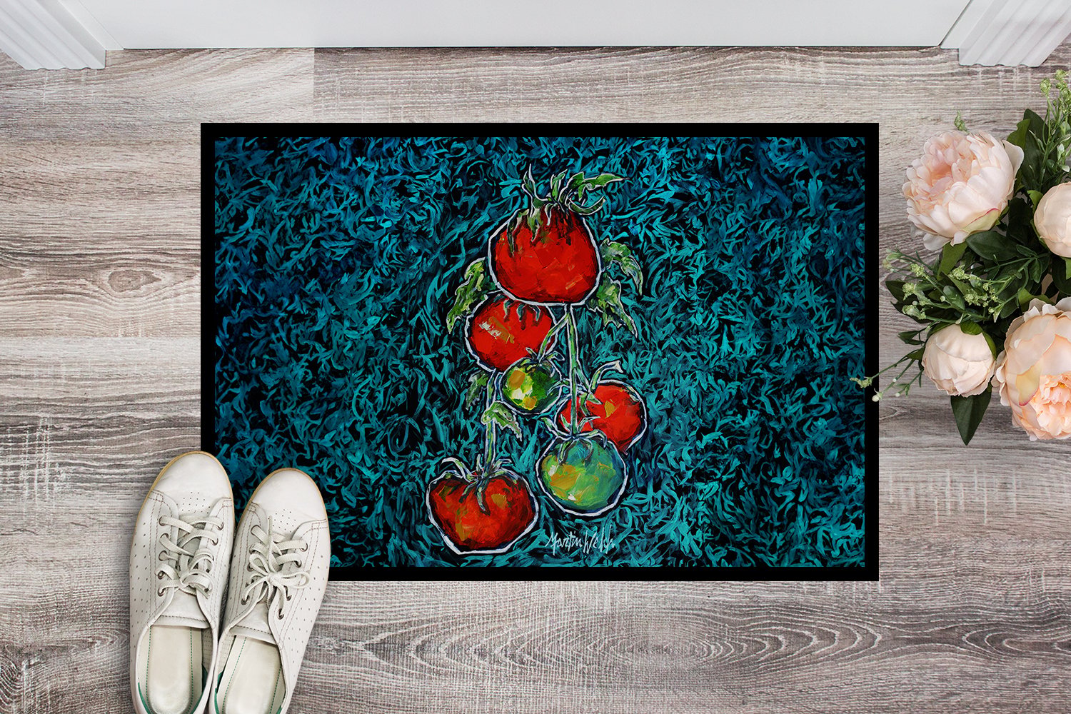 Carolines Treasures MW2093MAT 18 x 27 in. Maters Tomatoes Doormat