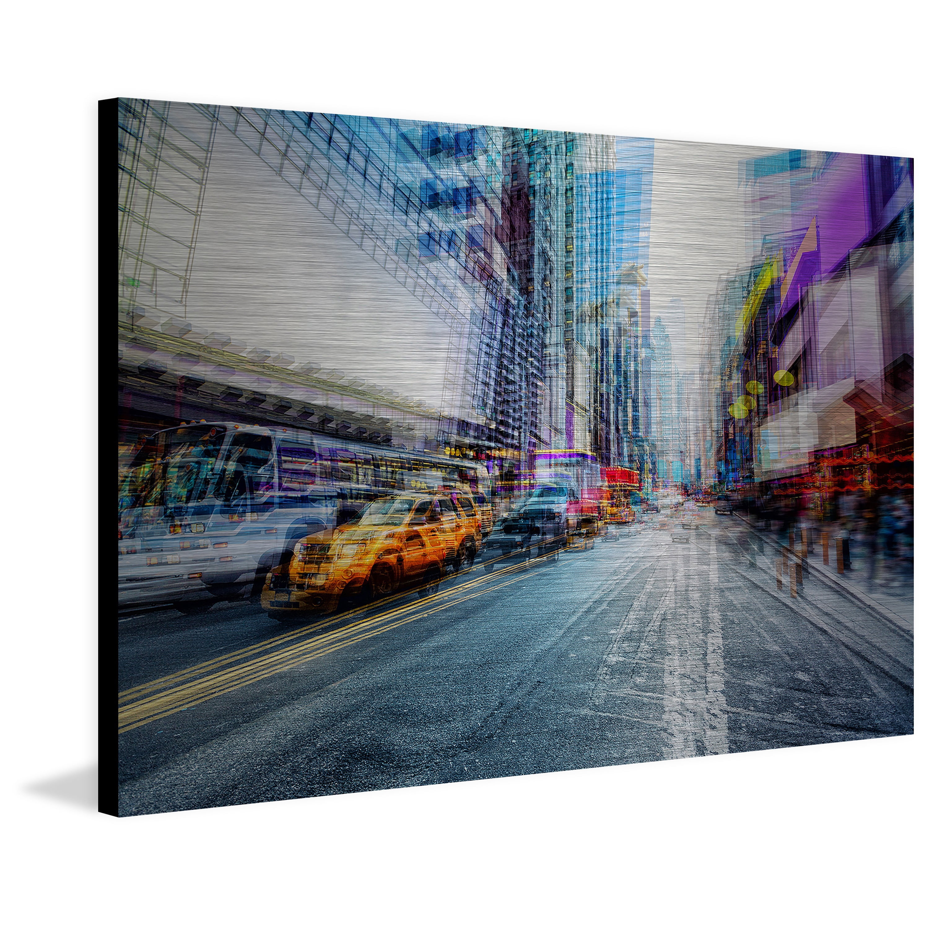 "Psychedelic" Painting Print on Brushed Aluminum