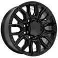 thumbnail image 3 of OE Wheels CV97 20 Inch Rims Fit GMC Sierra 2500/3500 Denali Style 8x165.1 20x8.5 Gloss Black - Hollander 14125 (Set of 4), 3 of 5