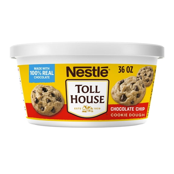 Nestle Toll House Chocolate Chip Cookie Dough, 36 oz (Regular Container)