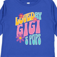thumbnail image 4 of Inktastic Gigi and Pops Love Me Granddaughter Girls Long Sleeve Toddler T-Shirt, 4 of 5