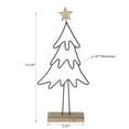 thumbnail image 2 of Wire Pine Tree And Star Stand Decor 12.20", 2 of 3