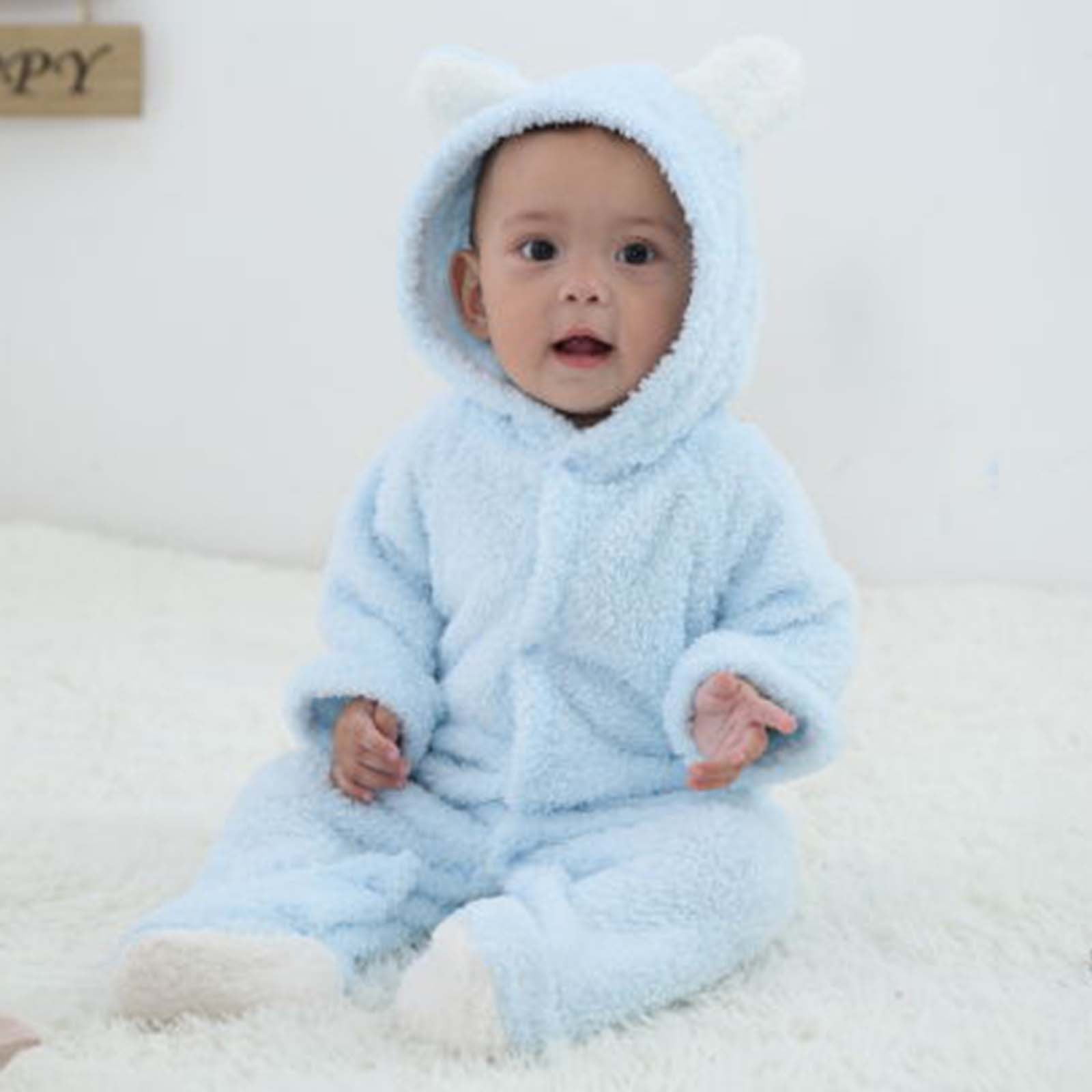 Unisex Red Plaid Hooded Fleece Plaid Jumpsuit For Newborns Long Sleeve  Winter Clothing From Bai08, $11.47 | DHgate.Com