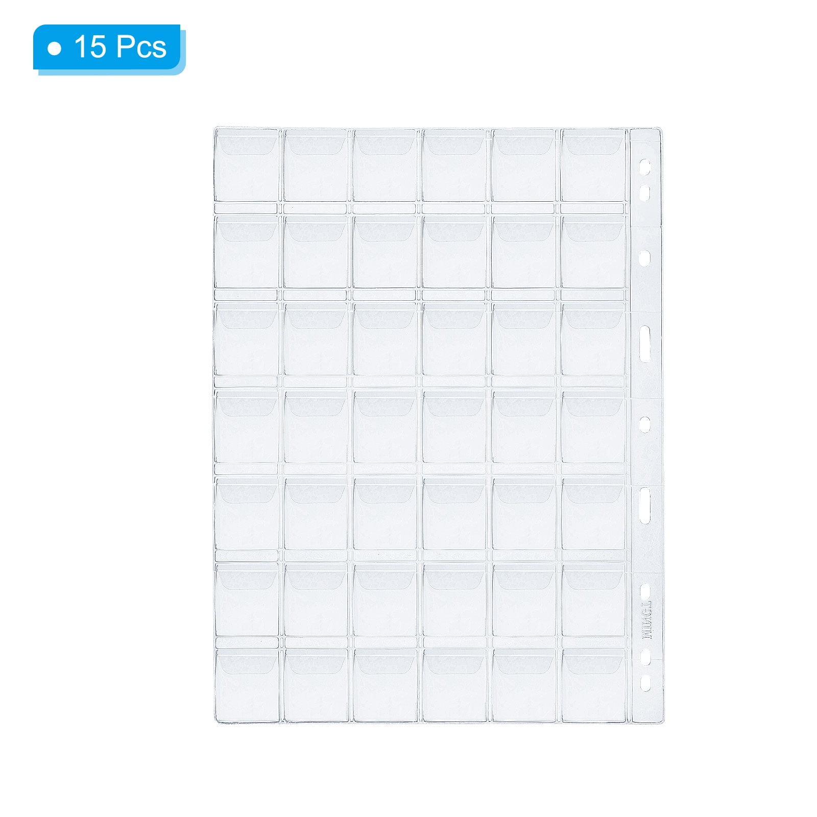 REGALWOVEN Coin Collecting Pages Coin Binder Inserts Sleeves for Coin Book Album 42 Pockets