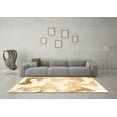 thumbnail image 3 of Ahgly Company Indoor Square Abstract Brown Modern Area Rugs, 4' Square, 3 of 4