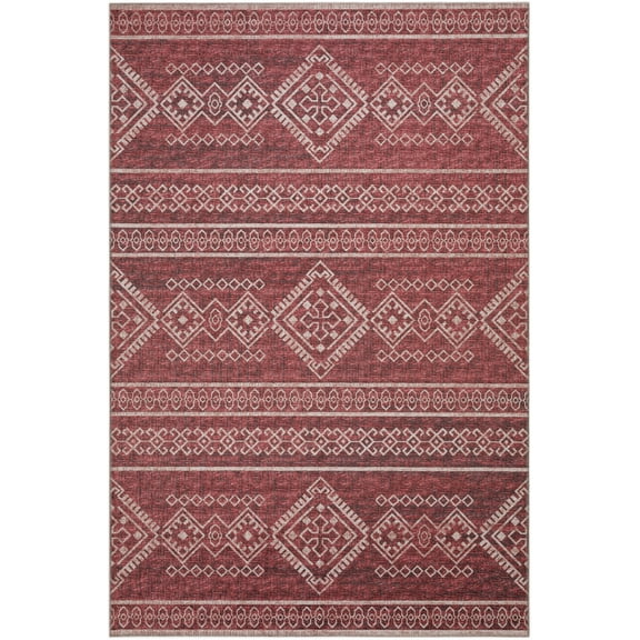 Addison Rugs Indoor/ Outdoor Yuma Boho Washable Rug 5' x 7'6" - Canyon