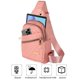 thumbnail image 5 of Mochila bandolera Luxtrada para mujer, ideal para el pecho, viajes, deportes, correr, senderismo, color rosa., 5 of 8
