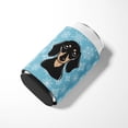 thumbnail image 3 of Snowflake Smooth Black and Tan Dachshund Can or Bottle Hugger, 3 of 5
