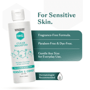 DHS Clear Fragrance-Free Shampoo for Sensitive Scalp and Hair, 8 oz