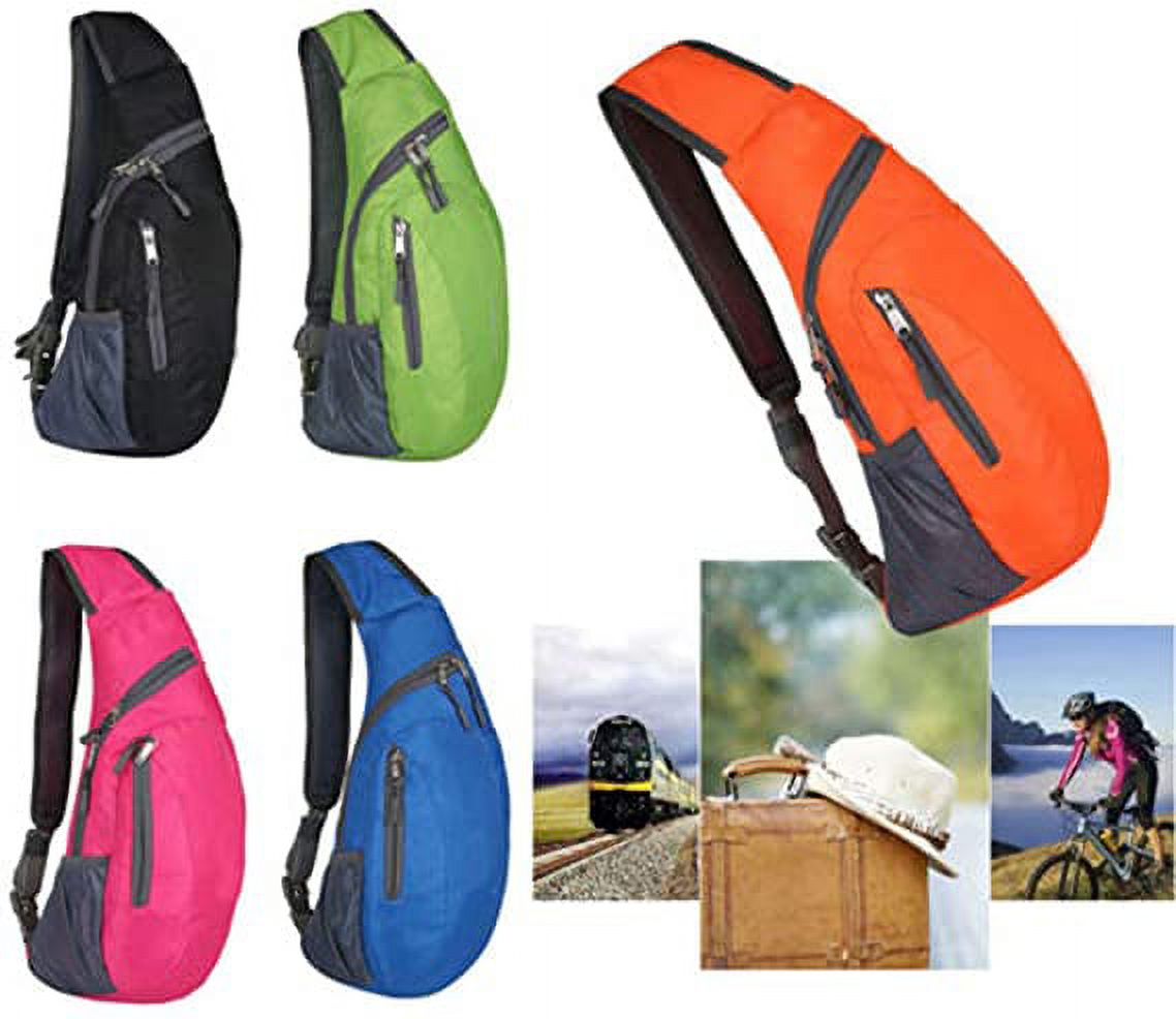 Seyurigaoka Men´s Multiple Compartment Chest Sling Packs Shoulder Cross Body Bag Cycle Day Packs Satchel Backpack - image 3 of 4