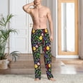 thumbnail image 2 of Pofeuu Herbs And Spices Print Men's Pajama Pants, Soft Lounge Pajama Pants with big pockets for Men Plaid Pj Bottoms-Medium, 2 of 6