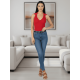 thumbnail image 2 of Blusa Casual Mujer Moderna Tejido Acanalado Stretch, 2 of 9