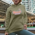 thumbnail image 2 of Sunset Chaser with Beach Palm Trees Art Merch Gift, Sand Hooded Sweatshirt or Hoodie, 3XL, 2 of 5
