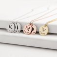 thumbnail image 1 of DIY Tiny Gold Initial Necklace Oro Plata Letra Collar Iniciales Nombre Colgante Joyería de moda Fabricación de acero inoxidable Placa de identificación personalizada para mujeres Mamá Regalo Gargantil, 1 of 3