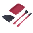 thumbnail image 1 of Silicone Glue Applicator Set, Red Black Professional 4Pcs Silicone Glue Kit  For Woodworking, 1 of 8
