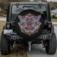 thumbnail image 2 of Lotusprinthandmade Colorful Psychedelic Dragonfly Spare Tire Cover Without Backup Camera Hole 6 Sizes, 2 of 8