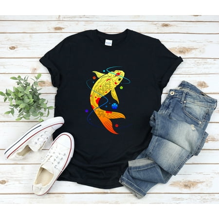 Cute Fish Shirt Koi Fish Shirt Japanese Aesthetic Shirt Gold Fish Shirt Carp Fish Fishing Shirt For Women Cute Japan Shirt