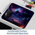 thumbnail image 6 of Galactic Space Square Desk Mat, 8.3x9.8 Inch, Non-Slip Rubber Bottom, Printed, Suitable for Office and Gaming - Gaming Mousepad and Mouse Pad, 6 of 6