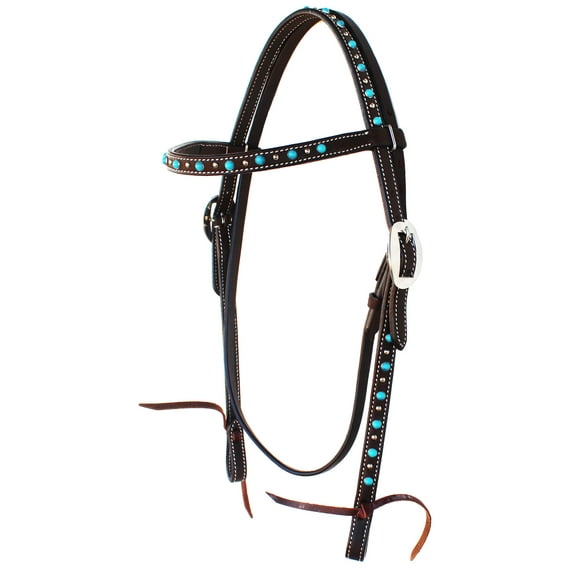 Horse Saddle Tack Bridle Western Leather Headstall 78RT07HB