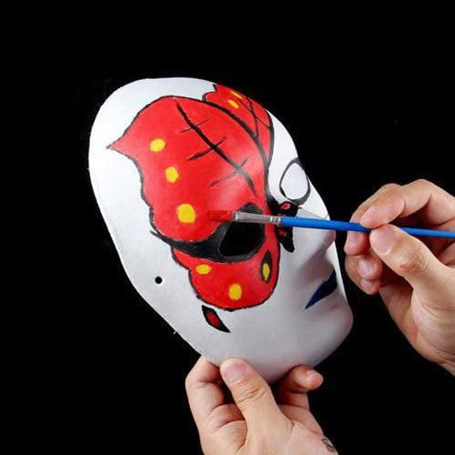 10Pcs White Masks DIY Paper Mask Blank Hand Painted Mask Blank Cat Mask For  Decorating DIY Painting Masquerade Cosplay Party
