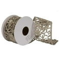 thumbnail image 1 of Vickerman QR223417 4 in. x 5 Yard Gold Laser Cut Trim Ribbon, 1 of 1