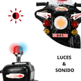 thumbnail image 2 of Moto Montable Eléctrica para Niños con Luces y Sonido Bateria Recargable de 6v - Negro, 2 of 7
