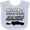 Blue and White, variant on Inktastic Weekends Are for Racing Race Car Silhouette and Racing Flag Boys or Girls Baby Bib