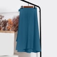 thumbnail image 2 of Sexlip Womens High Waist Solid Midi Skirt Elastic Waist Design Lightweight Fabric Relaxed Silhouette for Office Wear Green Free Size, 2 of 3