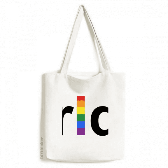 LGBT Rainbow Transgender Tote Canvas Bag Shopping Satchel Casual Handbag
