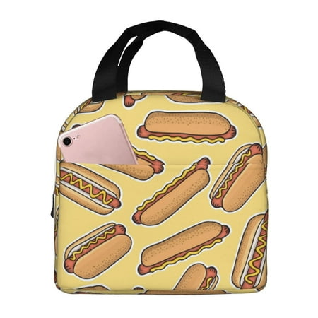 Insulated Lunch Bag for Women Men - Hot Dogs Leakproof Cooler Lunch Box for Women Men  Lunch Tote Bags for Work School Picnic Travel