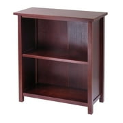 Winsome Wood Milan 2-Section Storage Shelf, Walnut Finish