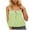 Army Green, variant on fatyb Womens Plaid Tank Tops Square Neck Tie Front Shirts for Women Crop Sleeveless Summer Going out Tops