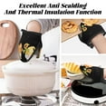 thumbnail image 7 of Disketp Hello Spring Sunflower Gnomes Non-Slip Mini Oven Mitt Set, Short Oven Mitts for Baking Grilling Barbecue Microwave, 5.9"x5.9"in, 7 of 7
