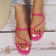 thumbnail image 1 of Sandalias planas de dos usos con tiras cruzadas de moda Wmkox8yii ytu10647, 1 of 4