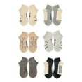 thumbnail image 4 of Justice Girls No-Show Socks 6-Pack, Sizes M-L, 4 of 5