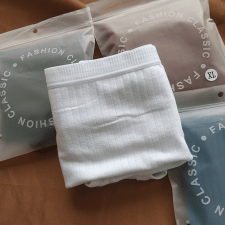 Fulorrnie Underwear for Women Plus Size Briefs High Waisted Seamless Panties Cute Waistband Elastic Waist Comfort Panty White L