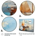 thumbnail image 3 of Designart "Boat Simplicity Regatta I" Boat Wall Decor, 3 of 5
