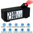thumbnail image 1 of Reloj despertador de proyección Digital LED electrónico, reloj despertador de mesa con función de sincronización de proyección, proyector, reloj de noche para dormitorio JFHHH pequeña, 1 of 5