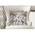 thumbnail image 5 of Ambesonne Cat Throw Pillow Cover Pack of 2, Cheery Kitties Ice Skating Fun, 2 Pcs-28"x28", Orange Brown Pale Blue, 5 of 5