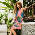 thumbnail image 2 of Naloa Colorful Summer Fruit Table Print Women's Summer Spring Casual Beach Sundress,Vacation Sleeveless Tank Crewneck Loose Dresses, 2 of 7