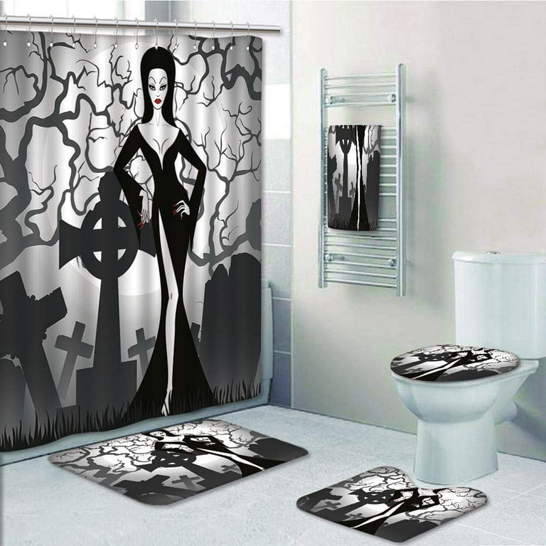 Vampire Shower Curtains, Bath Mats, & Towels Personalize