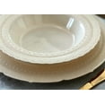 thumbnail image 5 of " OCCASIONS " 240 Plates Pack, Extra Heavyweight Vintage Wedding Party Disposable Plastic Plates (8.25'' Appetizer / dessert plate, Chateau Ivory), 5 of 9