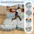 thumbnail image 6 of LinkRomat 10Pcs Modular Kids Play Couch Glow, Convertible Play Couch, Instant Rebound 28D Foam Toddler Couchs, Kids Imaginative Furniture for Playroom (Gray & Dinosaur), 6 of 10