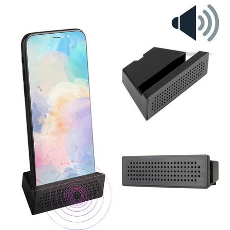 EEEKit Cell Phone Stand with Sound Amplifier, Portable Phone Stand Holder Dock Sound Amplifier Speaker Compatible with iPhone 11/11 Pro XS Max XR X 8 Plus Galaxy S10 S10E S9 S9 Plus (Best Sound Dock For Android)