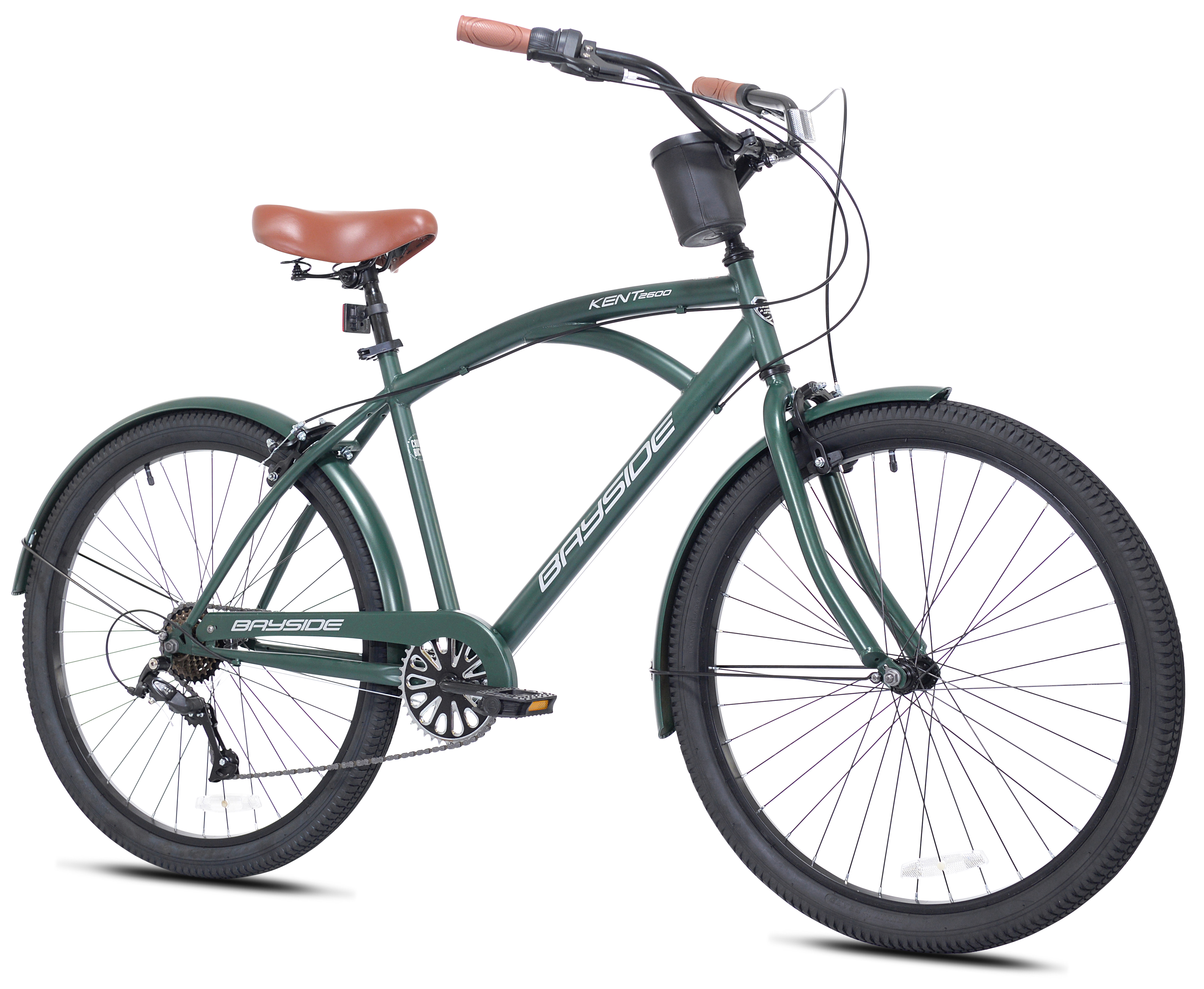 Kent Bicycles 26-inch Bayside Men's Cruiser Bicycle, Green - image 2 of 8
